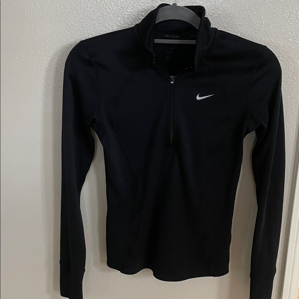 Nike Black Quarter-Zip Running Pullover
